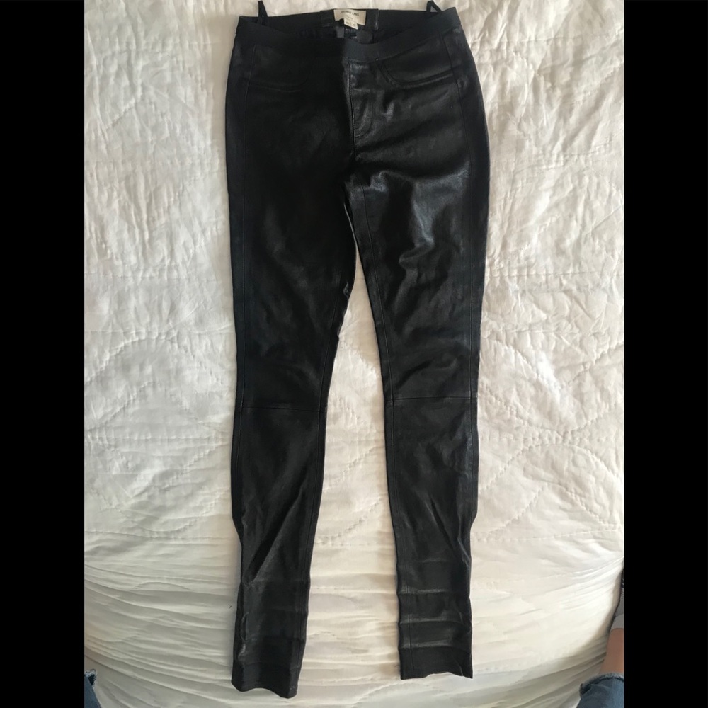 HELMUT LANG 100% leather pants